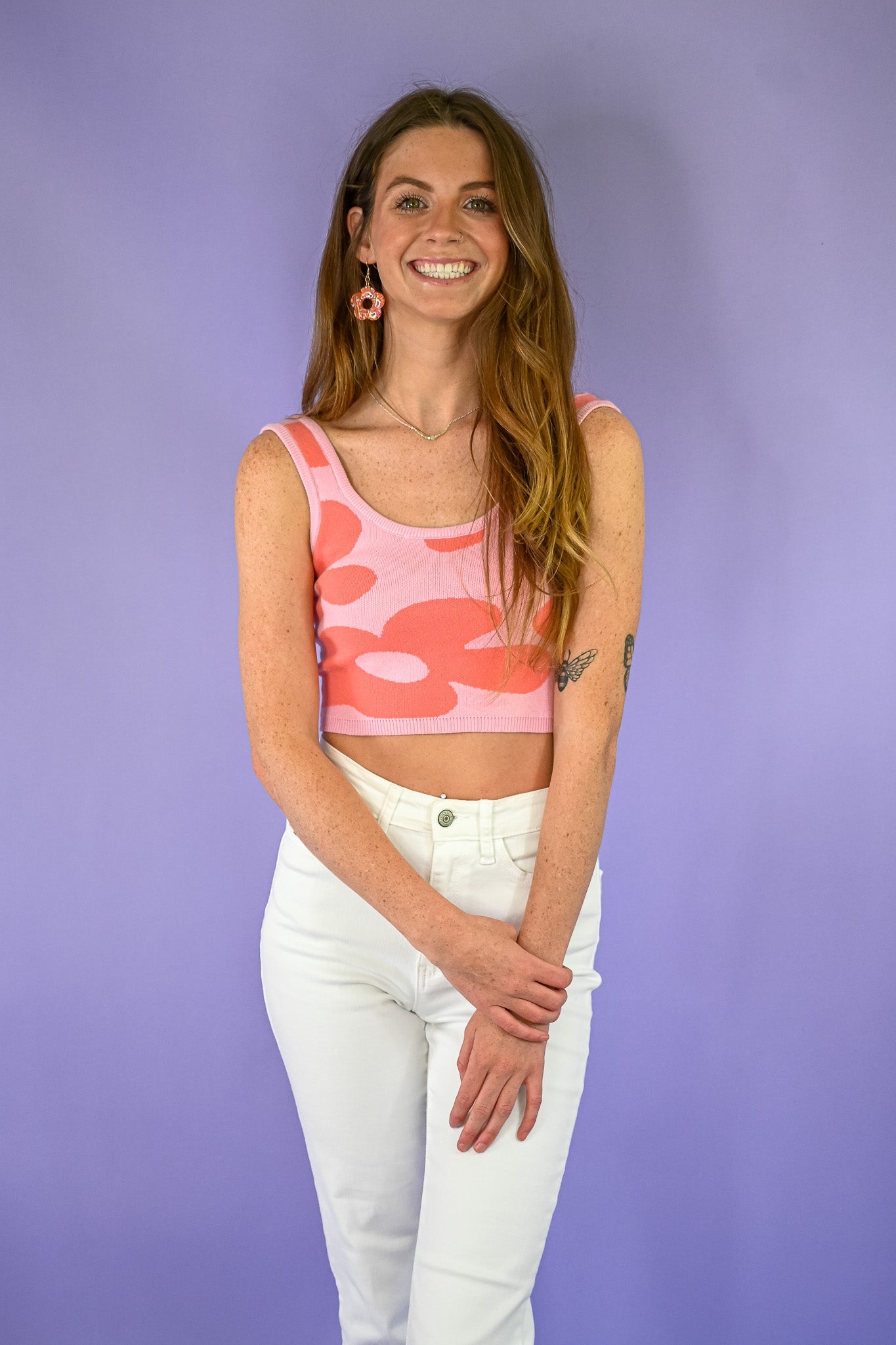 Bikini Bottom Sweater Crop Tank - She Chester