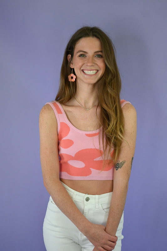 Bikini Bottom Sweater Crop Tank - She Chester