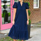 Birdie Navy Lace Maxi Dress - She Chester