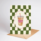 Birthday Brew Iced Coffee Coquette Caffeine Greeting Card - She Chester