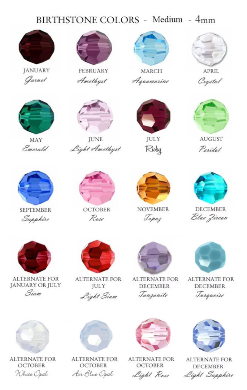 Birthstone Swaroski Bracelet BB - She Chester