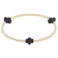 Black 2mm Gold Signature Cross - She Chester