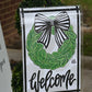 Black and White Bow Wreath Glam - She Chester