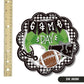 Black and White Game Day Scallop Mini - She Chester