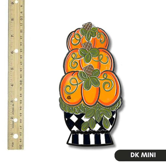 Black and White Pumpkin Topiary Mini - She Chester