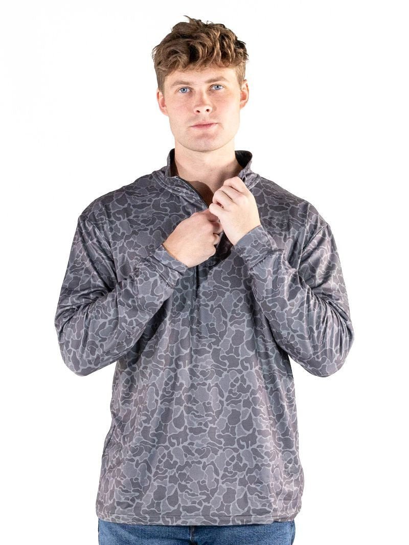 Black Camo Half Zip SS26 - She Chester