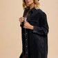 Black Corduroy Duster - She Chester