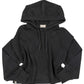 Black Cropped Hoodie - She Chester