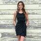 Black Kira Cabo Wrap Dress - She Chester