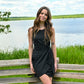 Black Kira Cabo Wrap Dress - She Chester