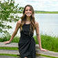Black Kira Cabo Wrap Dress - She Chester