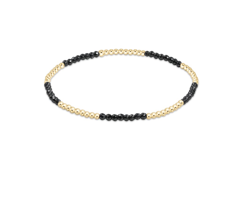 Blissful 2.5mm Bracelet - Hemetite - She Chester
