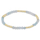 BLISSFUL PATTERN 2.5MM BEAD BRACELET - AQUAMARINE - She Chester