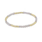 BLISSFUL PATTERN 2.5MM BEAD BRACELET - MOONSTONE - She Chester