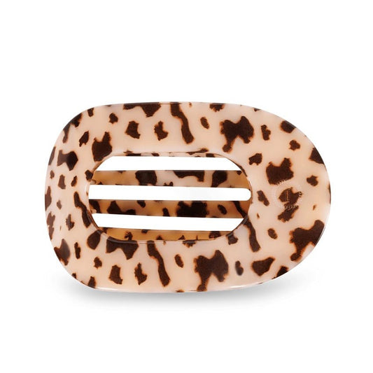 Blonde Tortoise Large Round Flat Hair Clip - She Chester