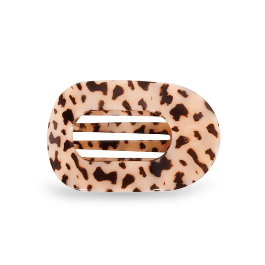 Blonde Tortoise Medium Round Flat Hair Clip