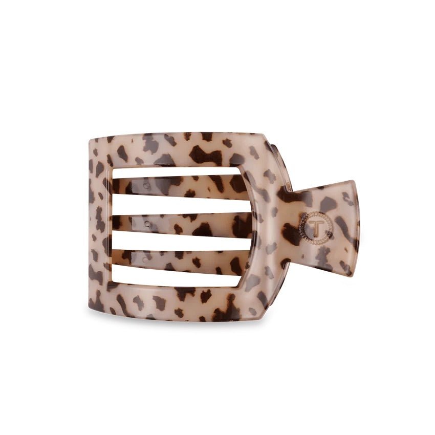 Blonde Tortoise Medium Flat Square Hair Clip - She Chester