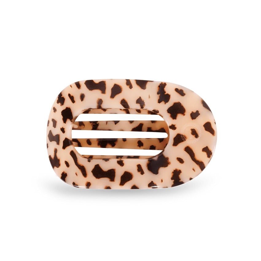 Blonde Tortoise Medium Round Flat Hair Clip - She Chester