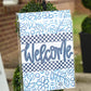 Blue and White Welcome Glam - She Chester