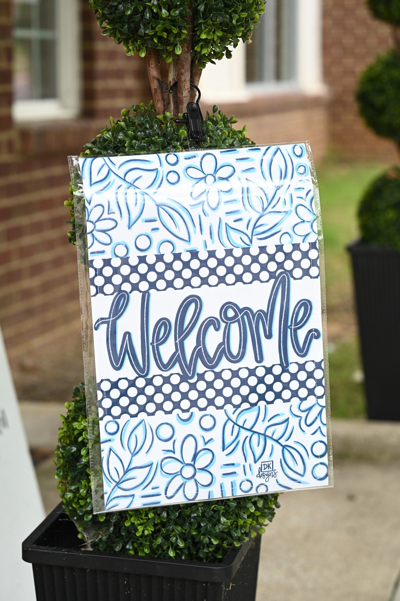 Blue and White Welcome Glam - She Chester