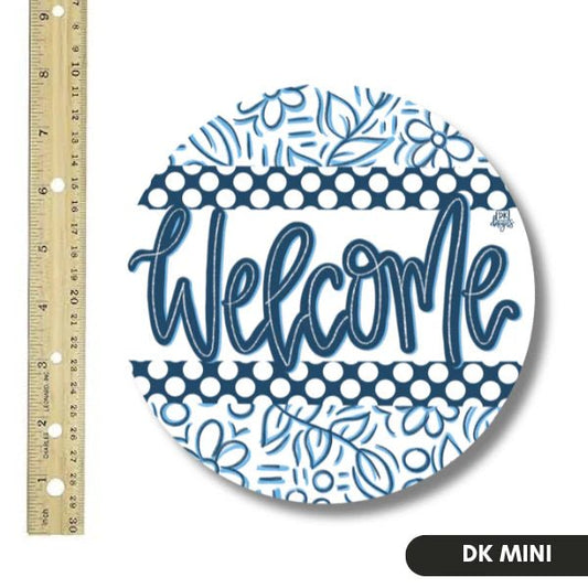 Blue and White Welcome Mini - She Chester