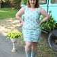 Blue Blooms Denim Dress - She Chester