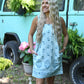 Blue Blooms Denim Dress - She Chester