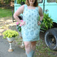 Blue Blooms Denim Dress - She Chester
