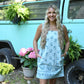 Blue Blooms Denim Dress - She Chester