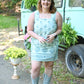 Blue Blooms Denim Dress - She Chester