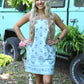 Blue Blooms Denim Dress - She Chester