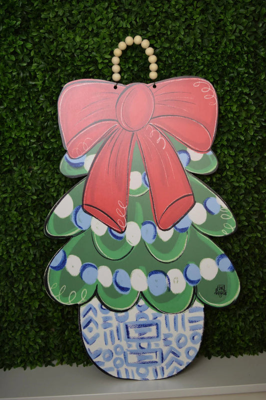 Blue Chinoiserie Door Sign - She Chester