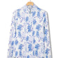 Blue Floral SS UPF Pullover - She Chester