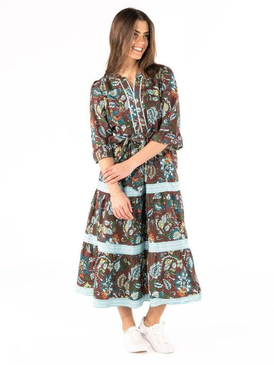 Blue Holly Maxi Dress - She Chester