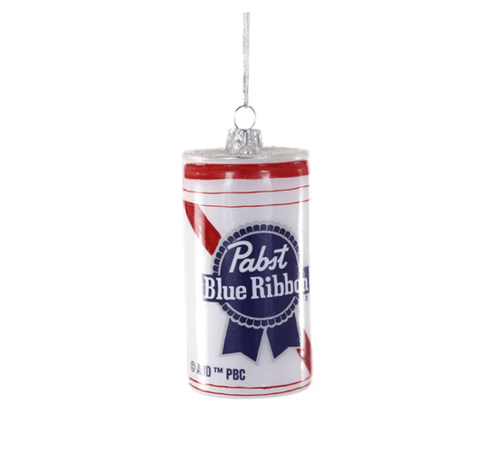 Blue Ribbon Beer Ornament - She Chester