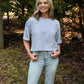 Bluetiful Bows Cropped Top - She Chester