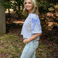 Bluetiful Bows Cropped Top - She Chester