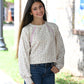 Blush Flower SS Pull Over - She Chester