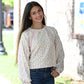 Blush Flower SS Pull Over - She Chester
