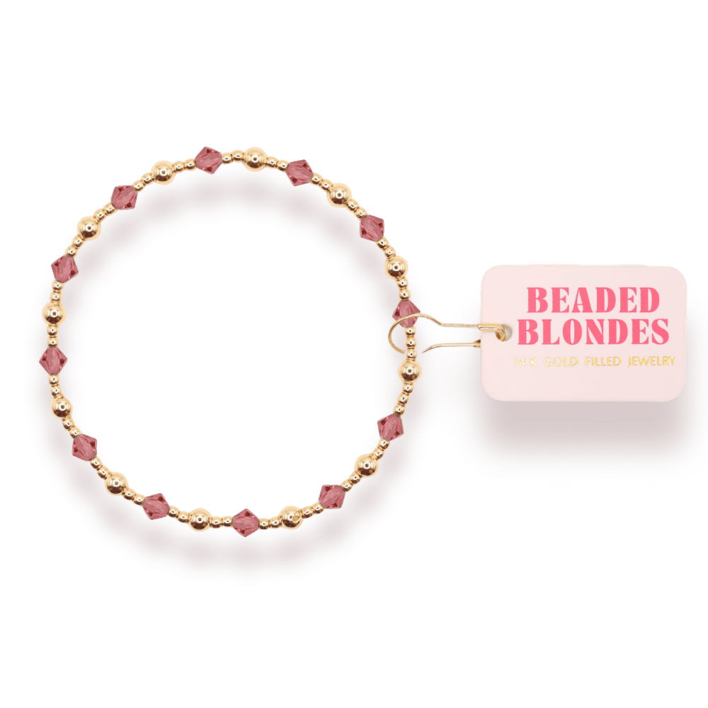 Blush Pink June Bracelet: Standard 6.75 inch - She Chester