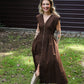 Bonnie Brown Zip Up Dress - She Chester