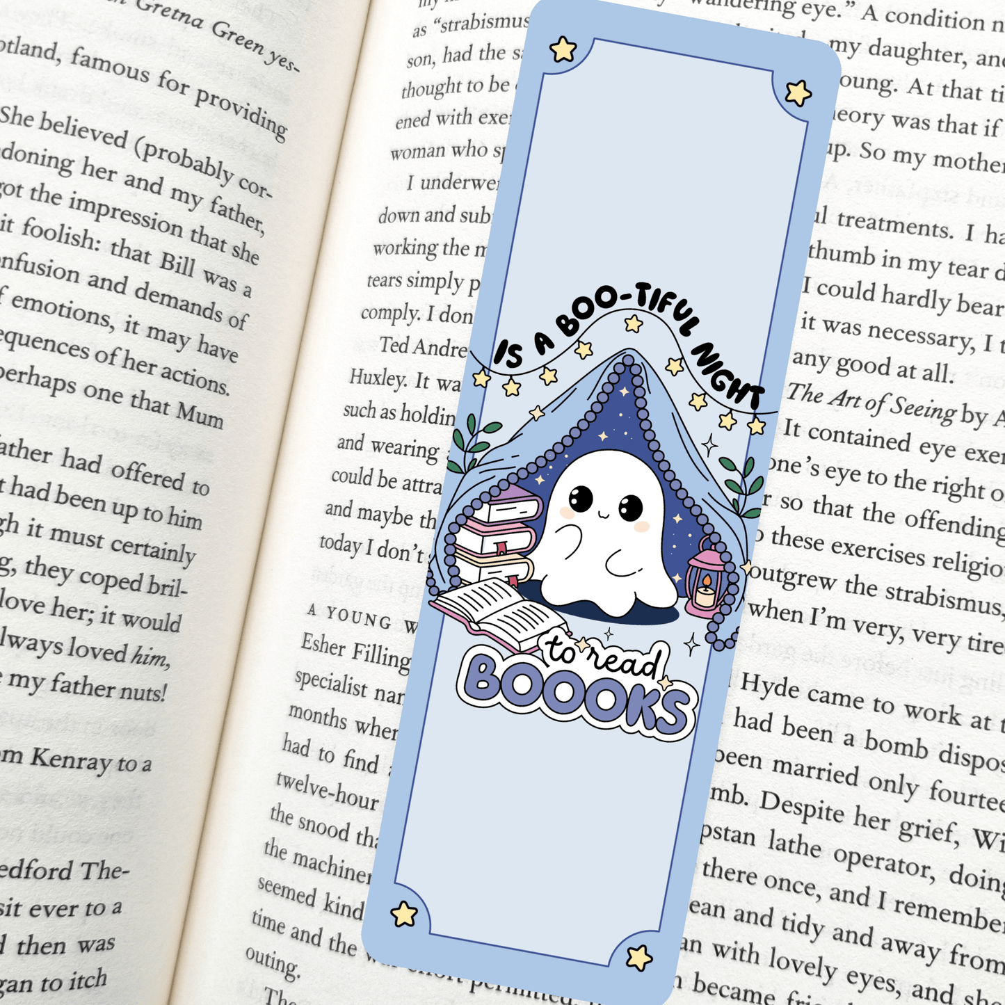 Bootiful Night To Read Bookmark – Soft Matte Laminated  - She Chester
