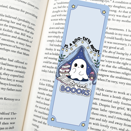 Bootiful Night To Read Bookmark – Soft Matte Laminated  - She Chester