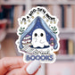 Bootiful Night To Read Sticker – Bookish Ghost, Glossy Vinyl: 2.5" - She Chester