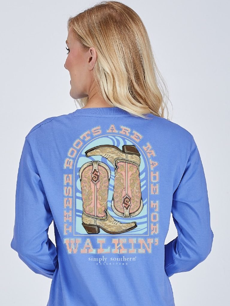 Boots are Made for Walking LS Tee - She Chester
