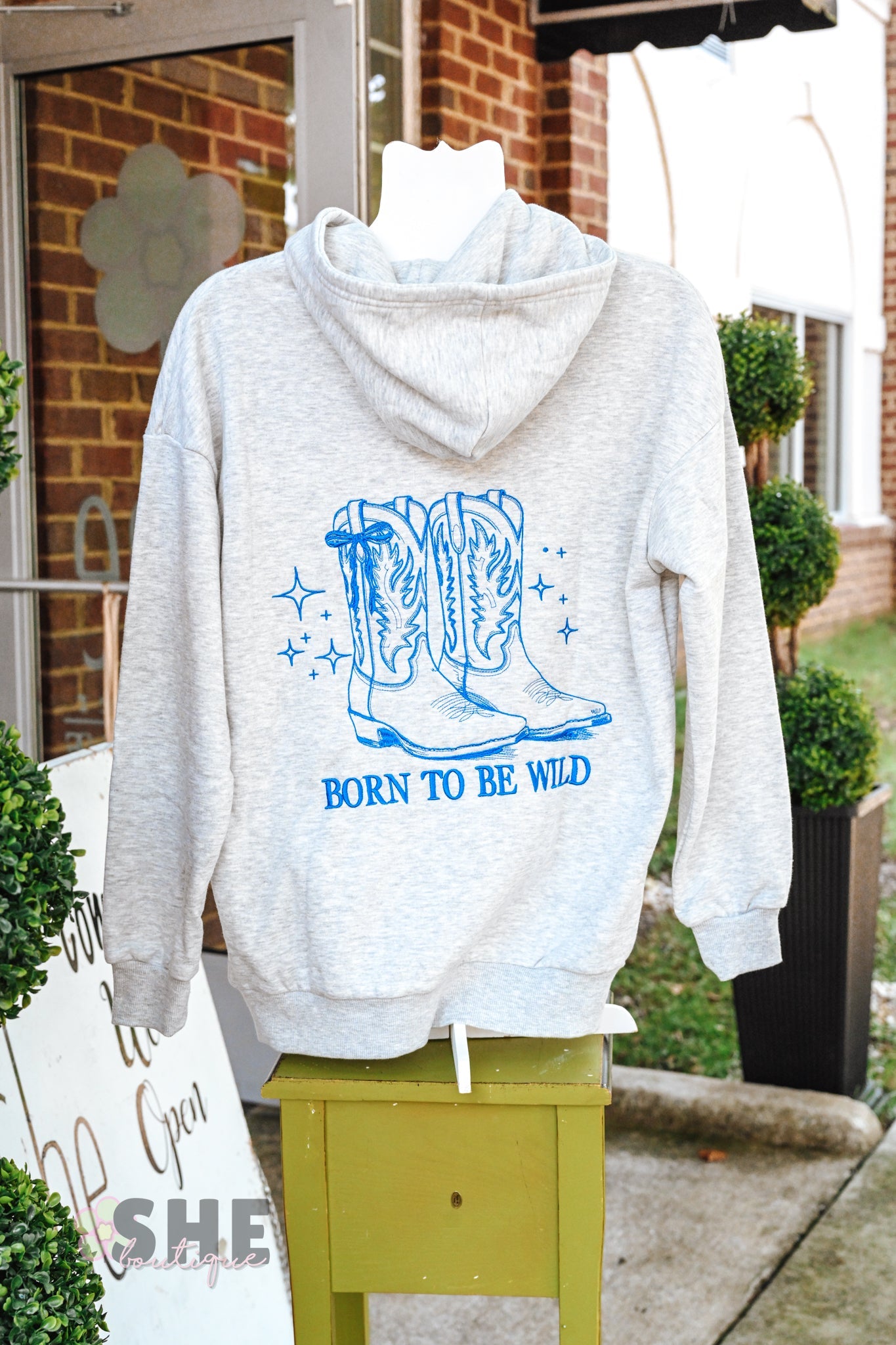 Born to be Wild Cowboy Hoodie - She Chester