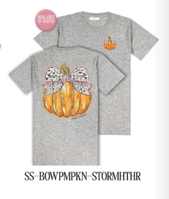 Bow on Pumpkin Tee - She Chester