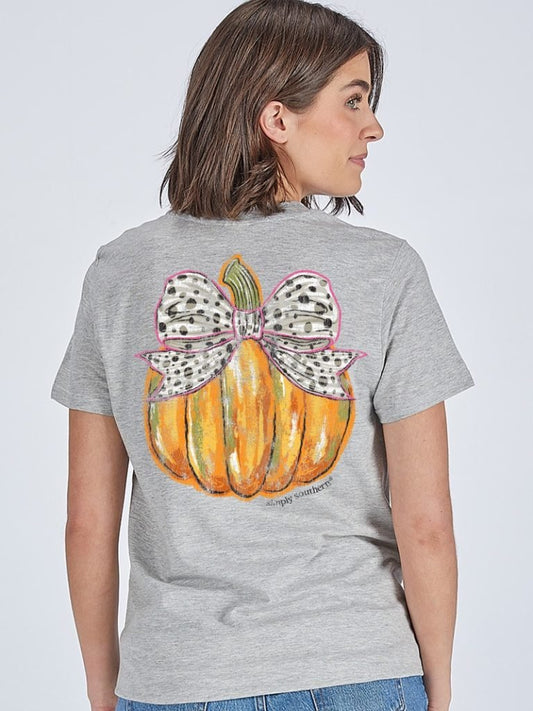 Bow on Pumpkin Tee - She Chester