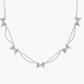 BOW STRAND NECKLACE SILVER - She Chester