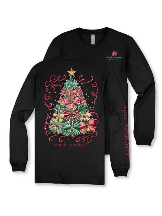 Bow Tree Black LS Tee - She Chester